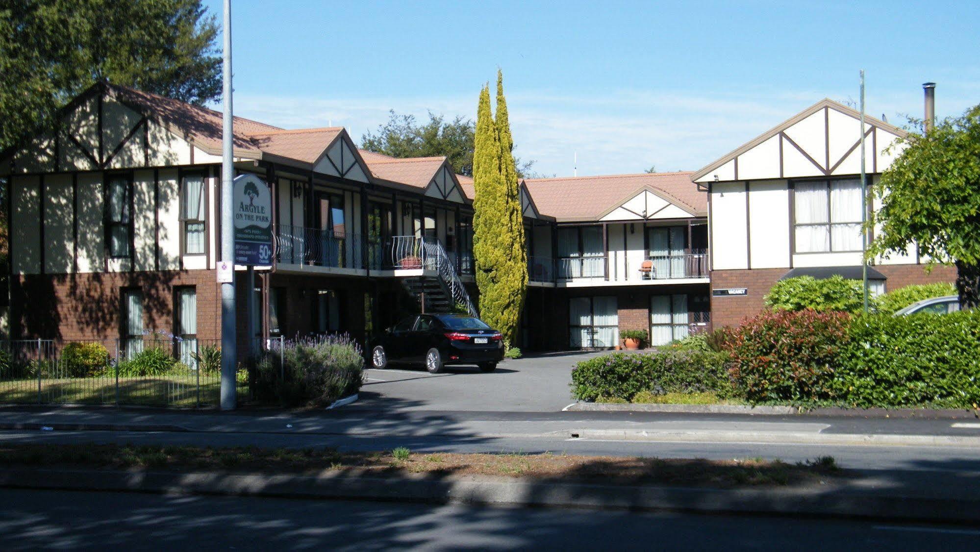 Motel Argyle On The Park Christchurch Exterior foto